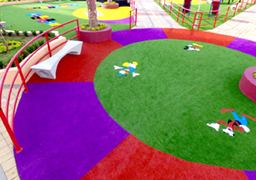 Césped residencial